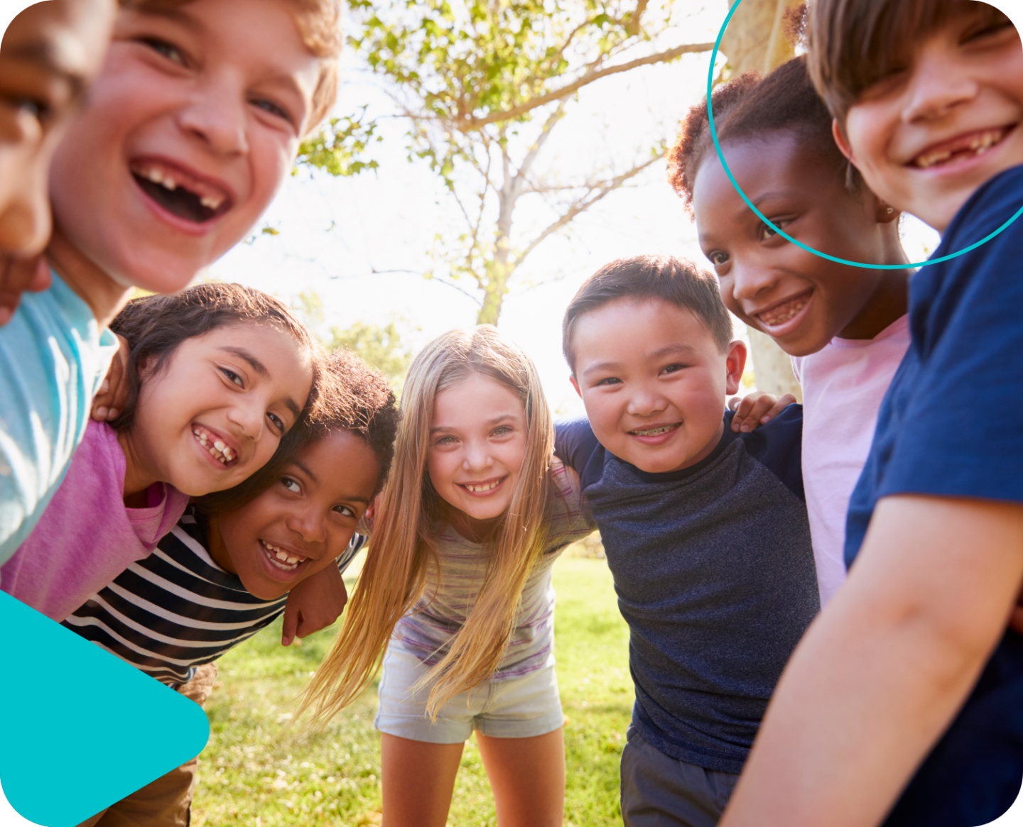 Smiling group of kids